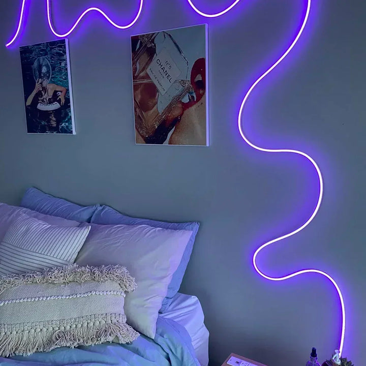 Smart Neon LED Strip Light App Control RGB Neon LED Backlight PC Game Room Decor Home Festival Outdoor Atmosphere Lighting