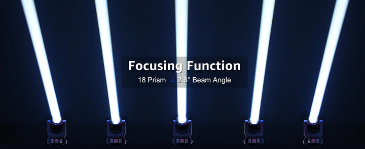 U’King 150W Beam Moving Head Lights 18Prism 8Gobo Stage Light DMX DJ Light For Wedding Church Party KTV Disco Dj Bar