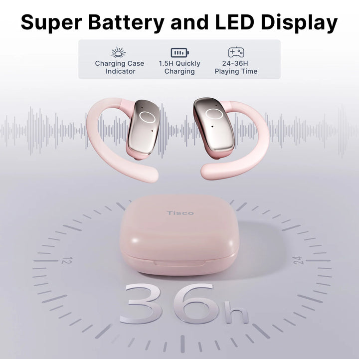 AI Language Translating Earbuds with 144 Languages Real Time Translator Earphone OWS Headphone Ear Buds for Business