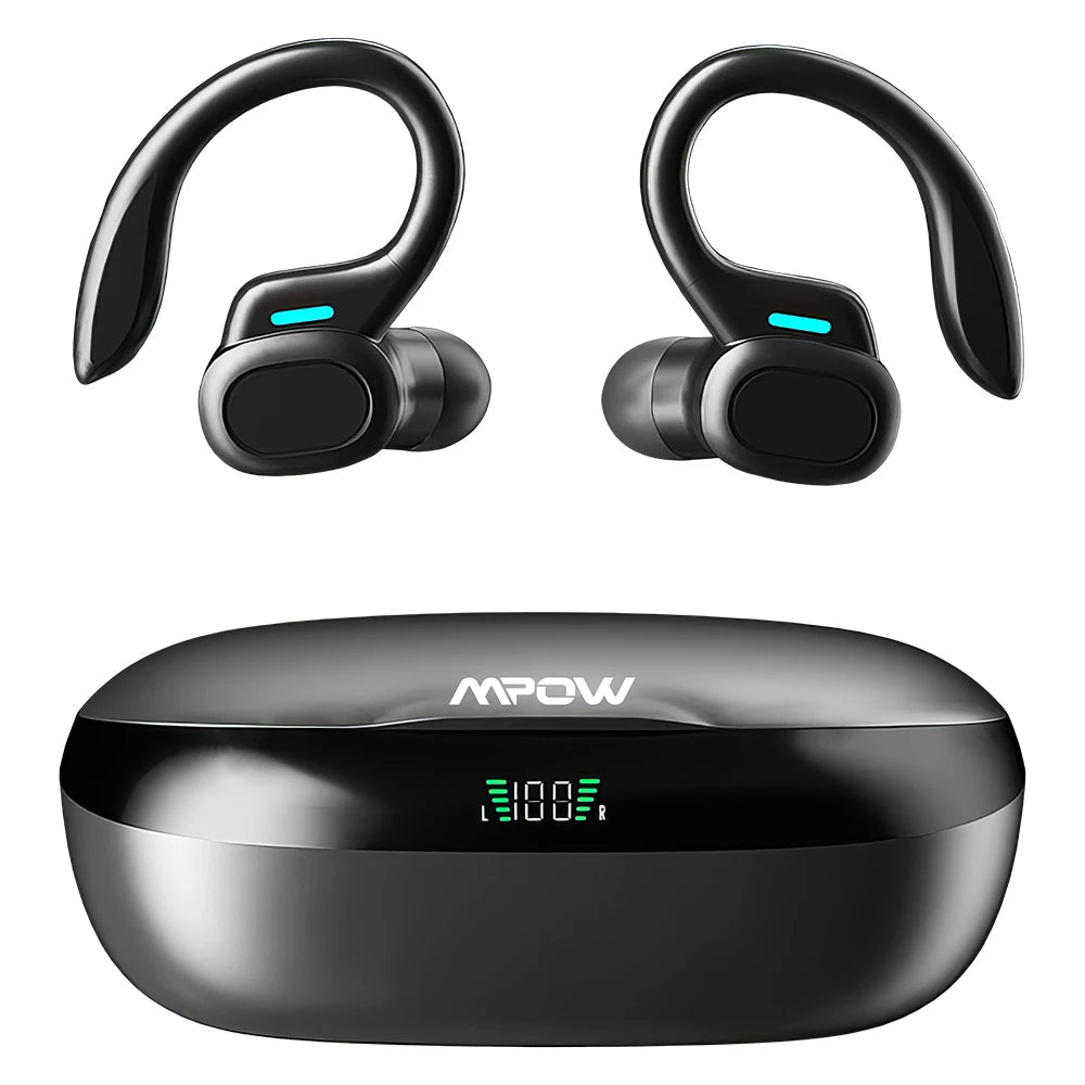 Mpow SP16 Bluetooth V5.3 Headphone with CVC 8.0 Dual Mic Noise Cancelling Wireless Headset 160Hrs Talktime for iOS Android Phone