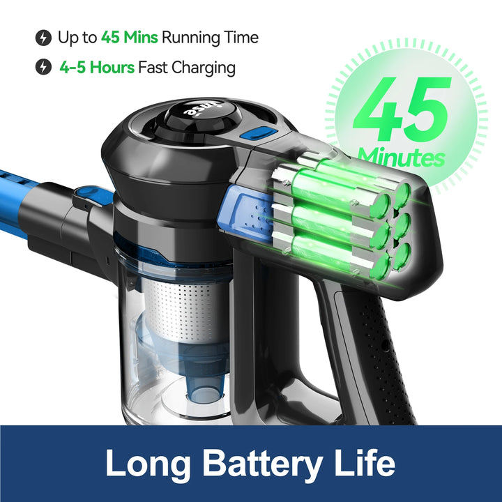 INSE N650 Cordless Vacuum Cleaner 4-Stage Advanced Filtration System Captures 99.99% of fine particles