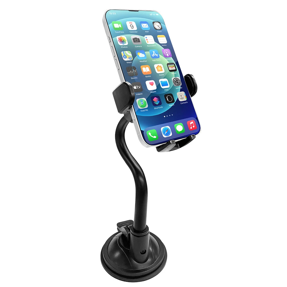 Mpow CA158 Universal Car Phone Mount Windshield Dashboard Car Phone Holder with Long Gooseneck for iPhone 14 15 Plus Max Samsung