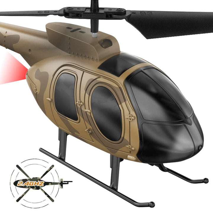 Vatos remote controlled helicopter camouflage 2.4GHz radio indoor RC helicopter toy one click takeoff for kids