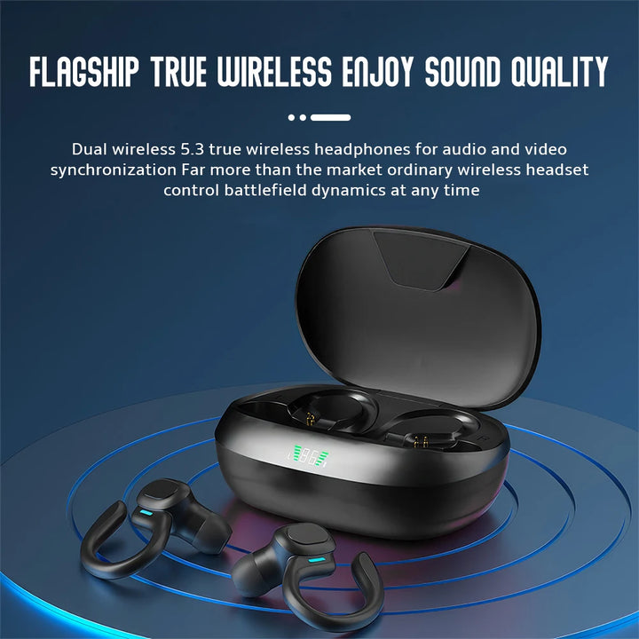 Mpow SP16 Bluetooth V5.3 Headphone with CVC 8.0 Dual Mic Noise Cancelling Wireless Headset 160Hrs Talktime for iOS Android Phone