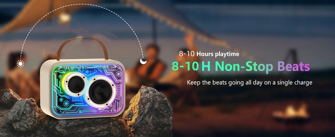 Kids Karaoke Machine, Mini Bluetooth Speaker with Microphone for Singing Home Party, Christmas Halloween Kids Birthday Easter