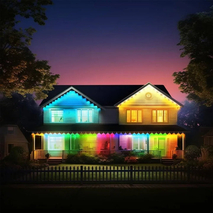 90M APP Permanent Outdoor Eaves LED Lights Waterproof Smart RGBIC String Lights DIY Scene Full House Christmas Lighting Decor
