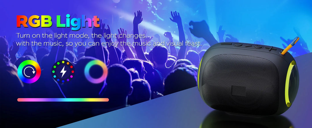 Mini Portable Metal Speaker Metallic Wireless Bluetooth Speaker Stereo Indoor/Outdoor Portable Subwoofer Compact Speaker