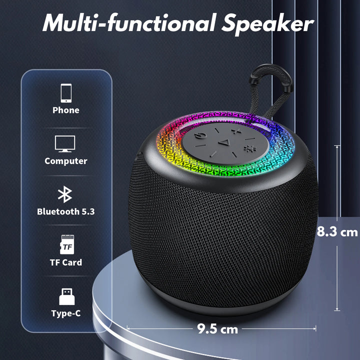 FanFun Karaoke Machine for Adults and Kids, wired Speaker with 1 Microphones, Portable Party Karaoke Speaker with DJ Lights