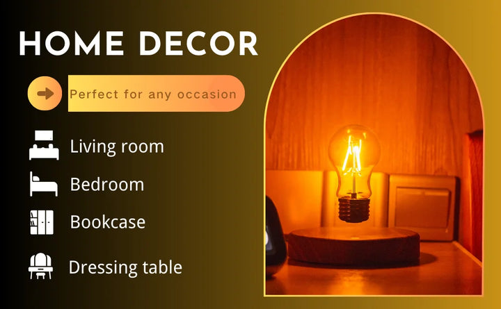 1pc Magnetic Suspension Light Bulb, For Bedroom Office Bar Reading Room Home Decor