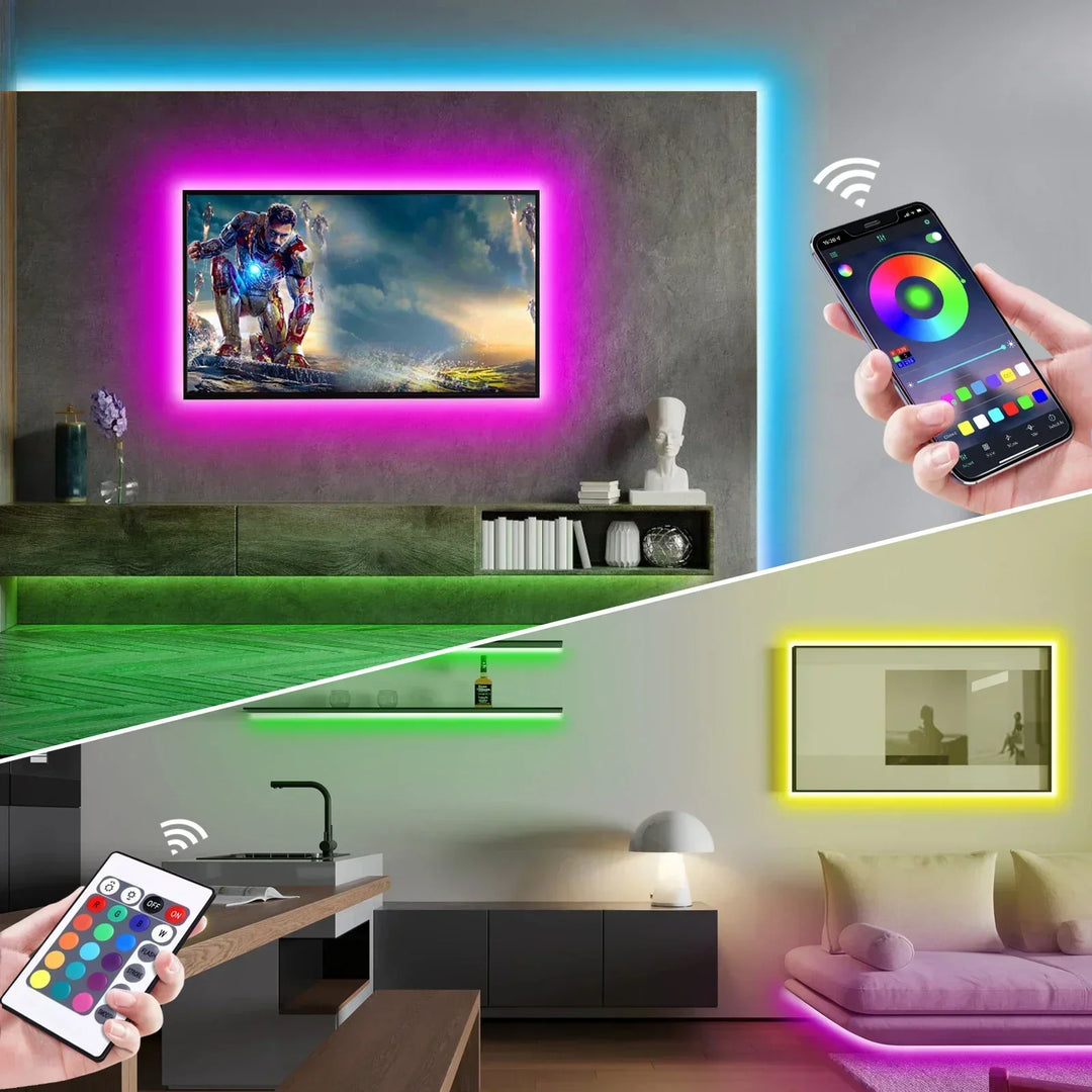 Smart Neon LED Strip Light App Control RGB Neon LED Backlight PC Game Room Decor Home Festival Outdoor Atmosphere Lighting