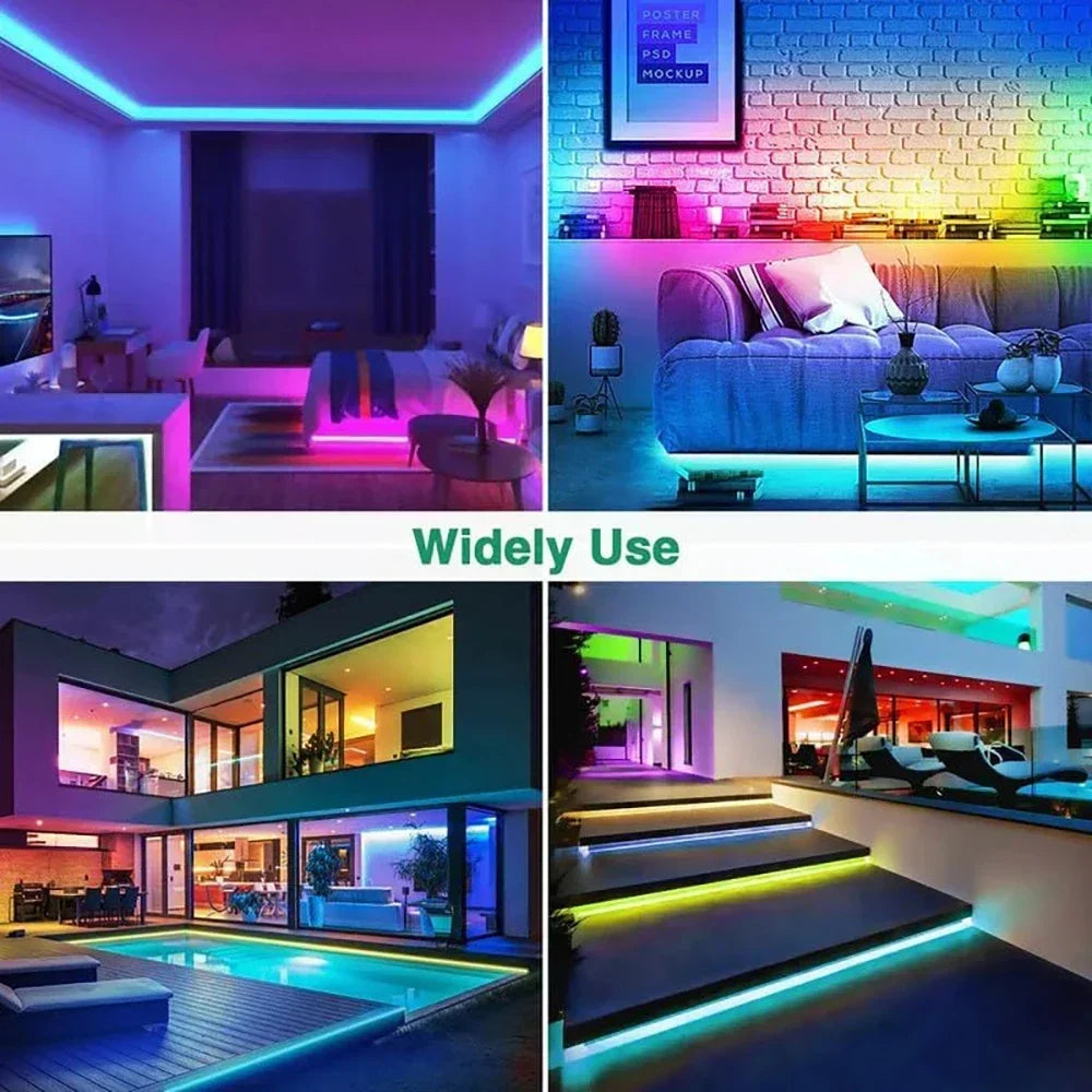 Smart Neon LED Strip Light App Control RGB Neon LED Backlight PC Game Room Decor Home Festival Outdoor Atmosphere Lighting