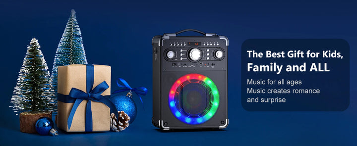 S8-T Kara Ok with 3 Microphones, Portable Bluetooth 5.3 Kara Ok Speaker, Suitable for Outdoor Activities