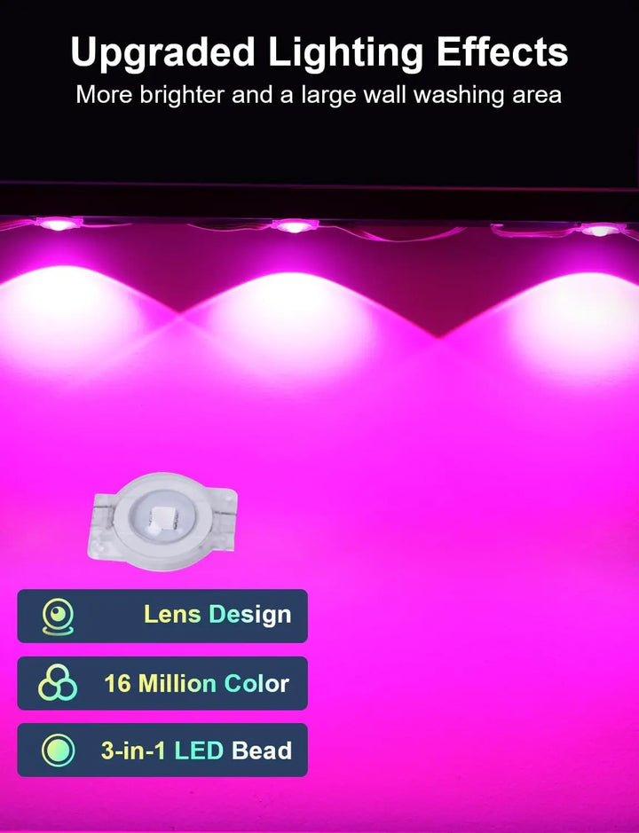 Permanent Outdoor Lights for House, 2025 Smart RGB LED Outside Lights with Remote Control, IP67 Waterproof Eternity Eaves Light