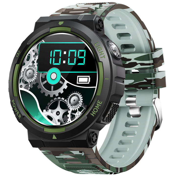 EIGIIS New Smart Watch Men 3ATM Waterproof 1.53" KT75 Outdoor Sports With LED Flashlight Health Monitoring Bluetooth Call