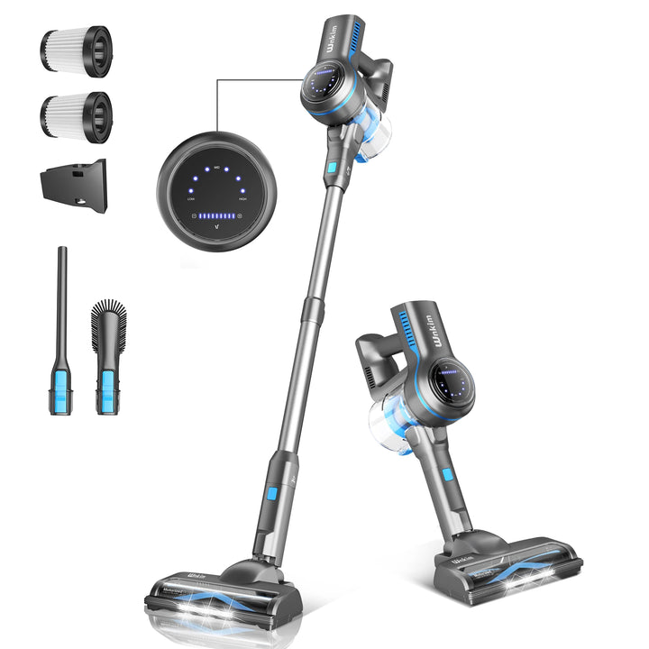 Wnkim S700 Wnkim Cordless Vacuum Cleaner for Pet Hair, 25Kpa Powerful Vacuum with LED Display, 45 Mins Runtime, Stick Vacuum