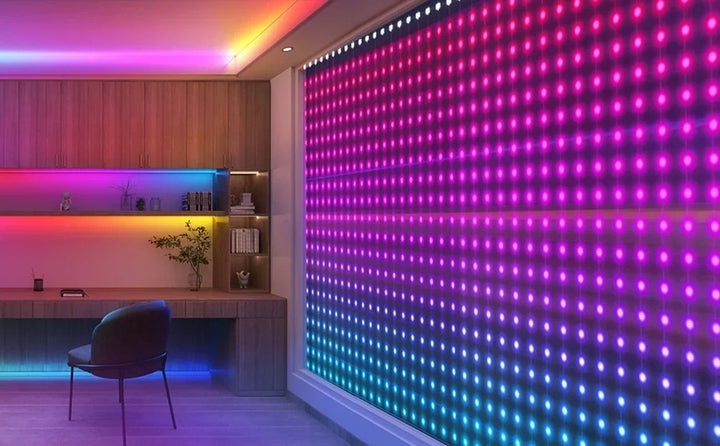 Smart Curtain Lights String App Controlled LED Window Hanging Curtain Lights 300/200 LED RGB Color Music Pattern  Change Display