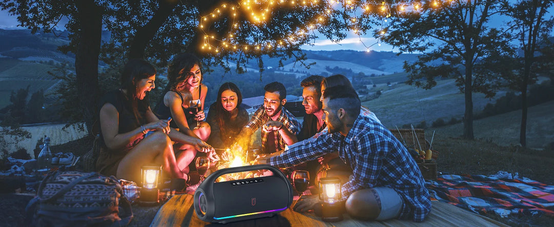 FanFun Bluetooth Speaker Output Power Bluetooth Speaker with Excellent Bass Performace Waterproof Camping Outdoor