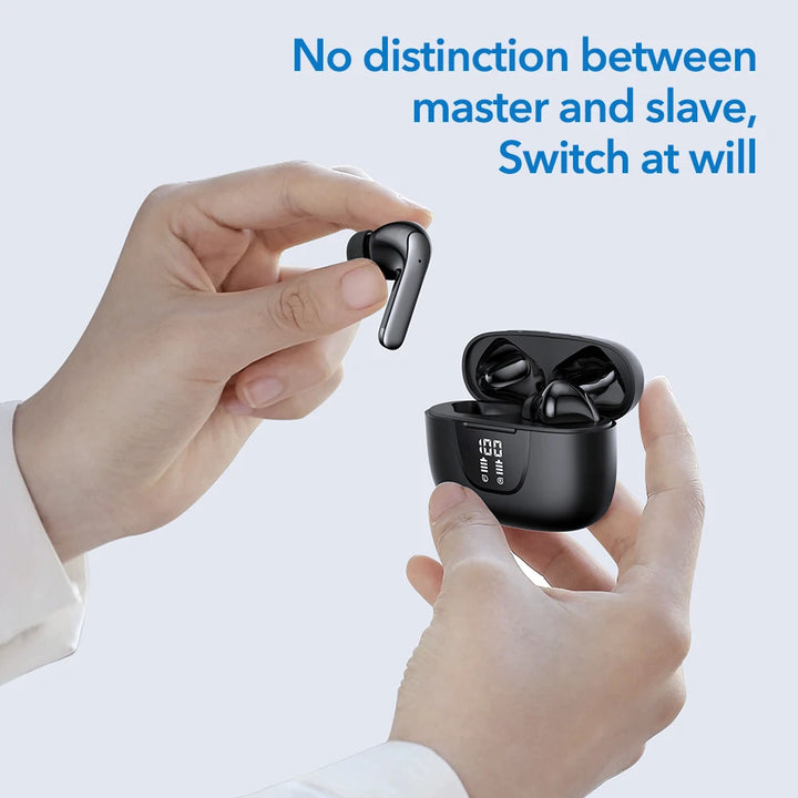Mpow S42A Wireless Headphones Active Noise Cancelling 5.3 Bluetooth Earphones 30H Playback In-Ear ANC TWS Earbuds for Smartphone