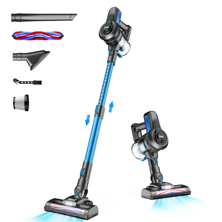 INSE N650 Cordless Vacuum Cleaner 4-Stage Advanced Filtration System Captures 99.99% of fine particles