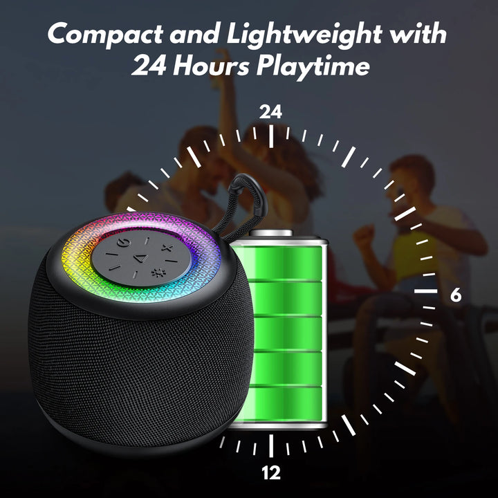 FanFun Karaoke Machine for Adults and Kids, wired Speaker with 1 Microphones, Portable Party Karaoke Speaker with DJ Lights