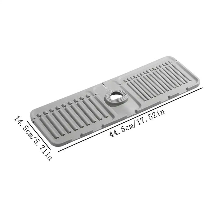 Kitchen Faucet Splash Pad Silicone Sink Faucet Splash Guard Mat Countertop Protector Sink Organizer Sponge Holder Bath Gadgets