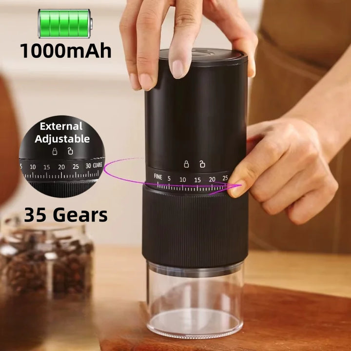 New Portable Electric Coffee Bean Grinder Household 1000mAh