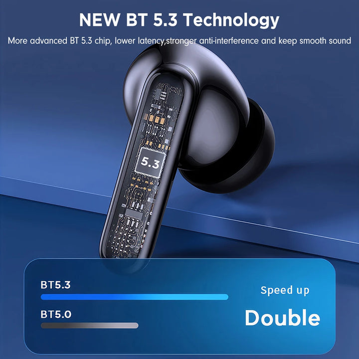 Mpow XY-17 Bluetooth 5.3 In-ear Wireless Sports Earphones ANC Active Noise Reduction Bluetooth 26H Playtime Headset for iPhone