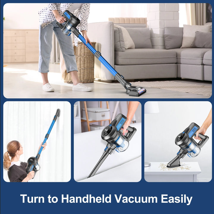 INSE N650 Cordless Vacuum Cleaner 4-Stage Advanced Filtration System Captures 99.99% of fine particles