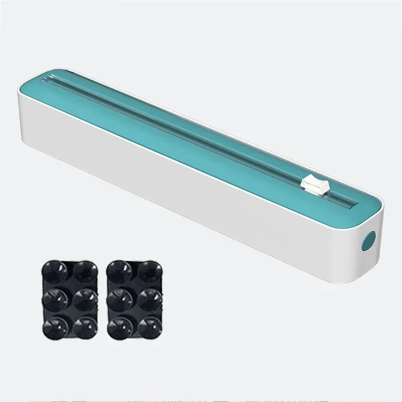 2-in-1 Wall-Mounted Food Wrap and Foil Dispenser with Cutter