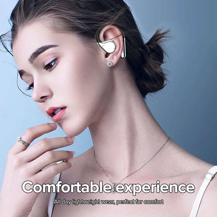 Mpow Q31 Wireless Earbuds 60hrs Bluetooth 5.4 Sport Earphones with Earhooks ENC Noise Cancelling Mic Earbuds for Workout/Running