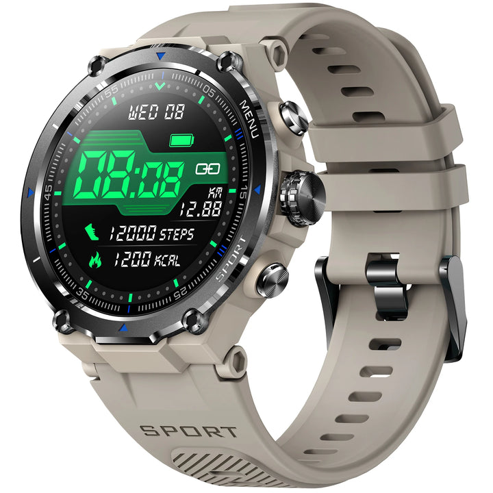 LaNikar Military Smart Watch for Men 1.32’’ HD Rugged Fitness Tracker with Heart Rate Sleep Monitor Pedometer for iPhone Android