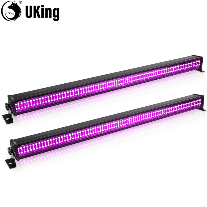 U'King 2Pcs 120W Wall Wash Light Bar RGB 336 LEDs Stage Lights 7000lm Wallwasher Lights For Home Nightclub Wedding Party Show