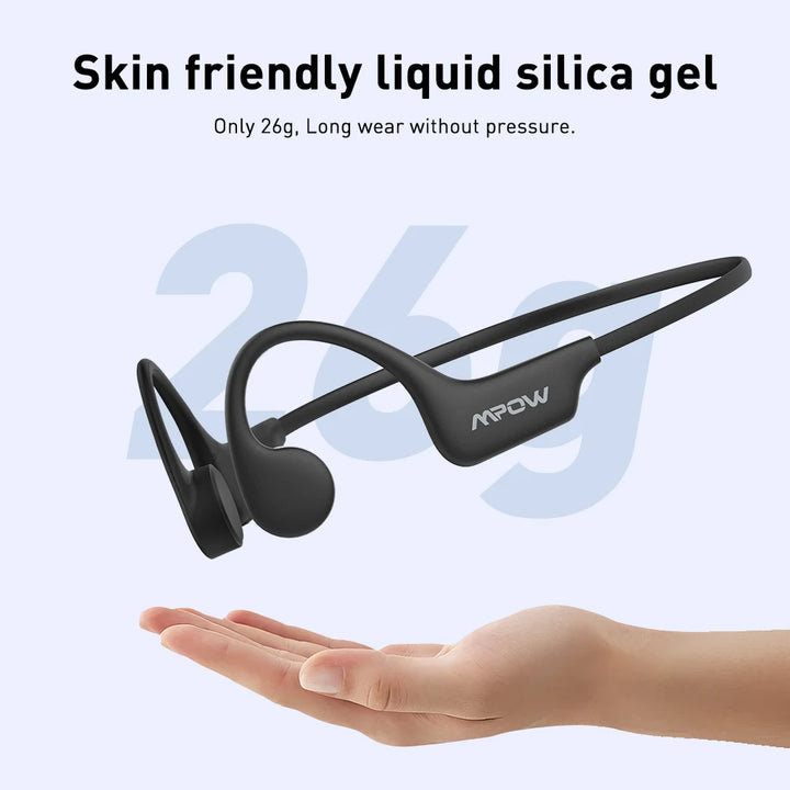 Mpow X6 Pro Bone Conduction Headphones Wireless Bluetooth 5.3 Waterproof IPX8 Professional Sports Headset Built-in 32GB Memory
