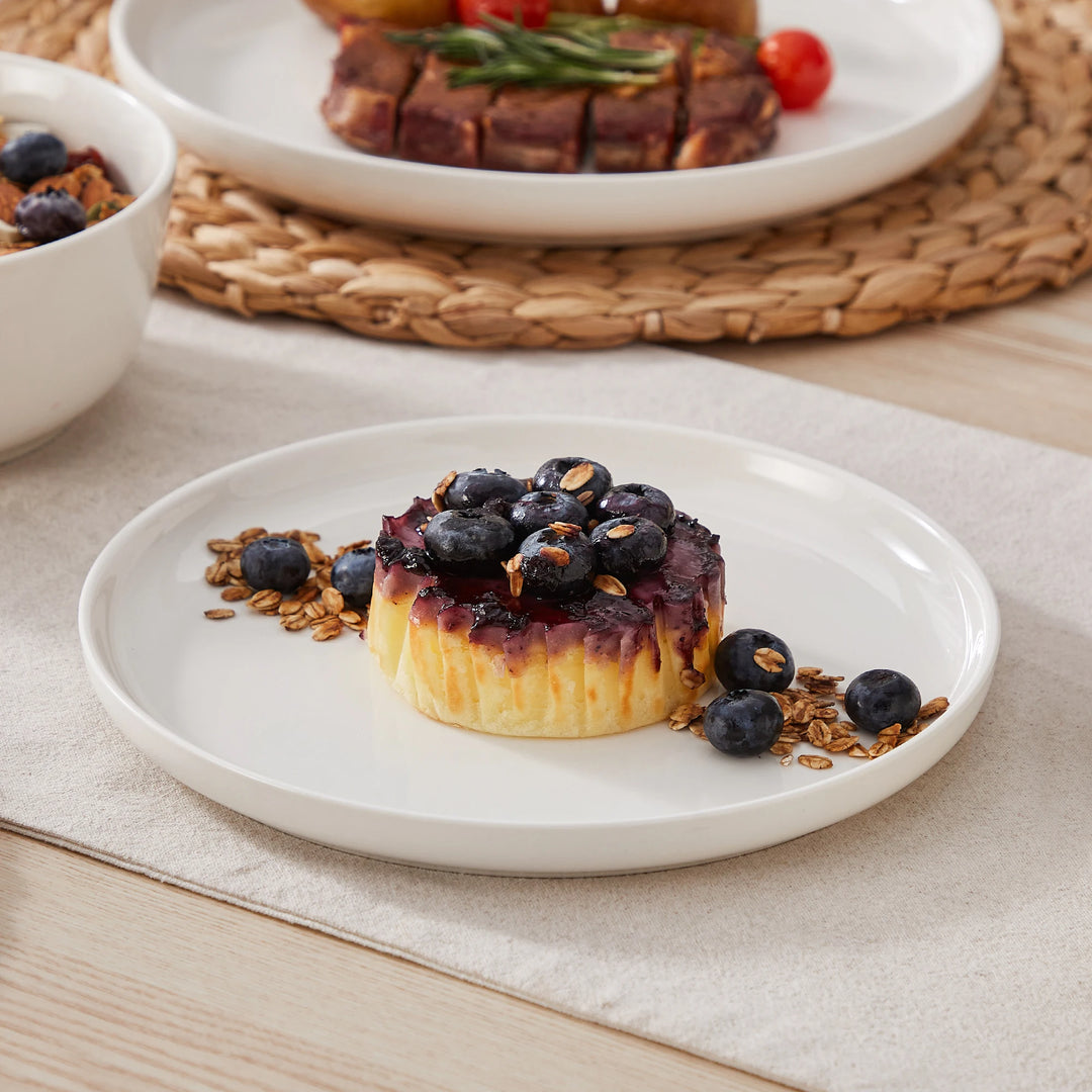 MALACASA 12/16/18/24 PCS Porcelain Plates Dinnerware Sets Ceramic Plates Set with 4/6 PCS Dinner Plate/Dessert/Cereal Bowl/Soup