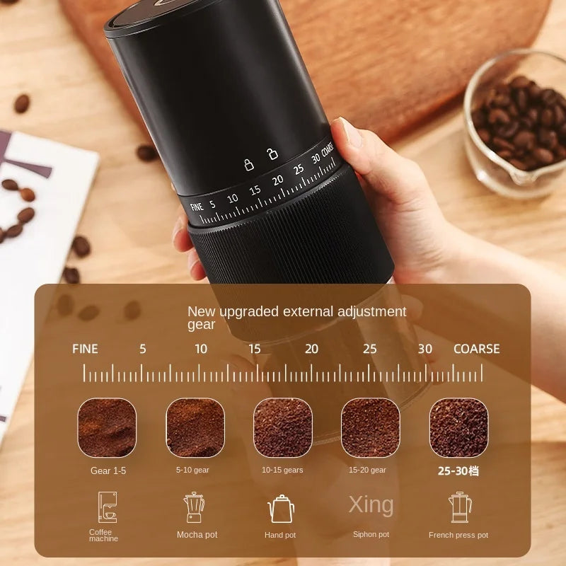 New Portable Electric Coffee Bean Grinder Household 1000mAh