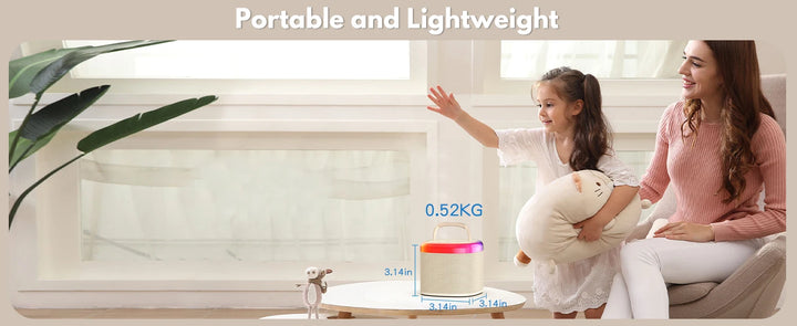 Portable Bluetooth Speaker, Wireless Mini Speaker with 2 Microphone, 5 Mode Voice Effect, LED Party Light