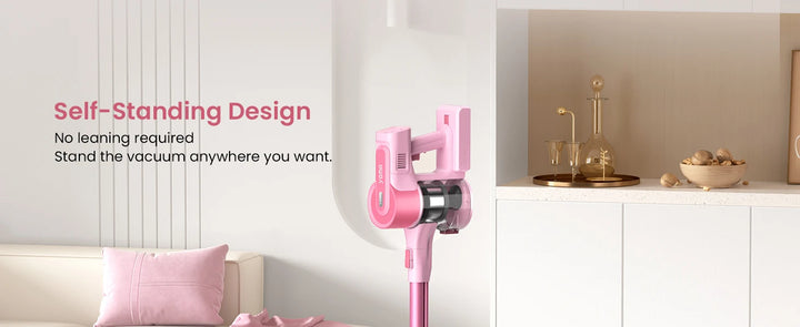 YOMA S11 PRO ,Cordless Vacuum Cleaner, 350W 30KPA Stick Vacuum , Handheld Vacuum for Pet Hair Hard Floor,PINK
