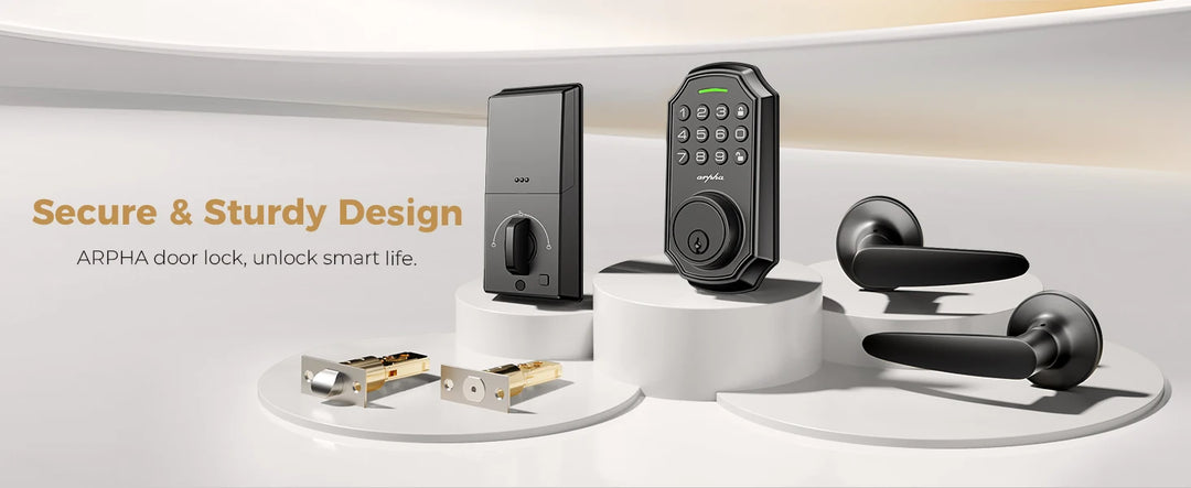 Arpha Smart Door Lock D180H Electronic Lock Bluetooth Door Lock 100 Password App Control Combination Lock Long Battery Life