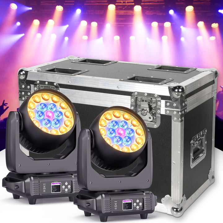 U'King Airline Case Premium Leather Airline Case Gator Case Customized Flightcase For 2Pcs 220W Moving Head Stage Lights