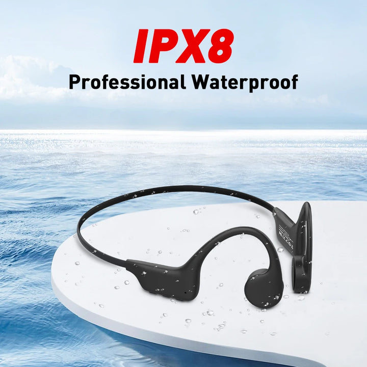 Mpow X6 Pro Bone Conduction Headphones Wireless Bluetooth 5.3 Waterproof IPX8 Professional Sports Headset Built-in 32GB Memory