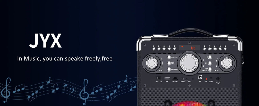 S8-T Kara Ok with 3 Microphones, Portable Bluetooth 5.3 Kara Ok Speaker, Suitable for Outdoor Activities