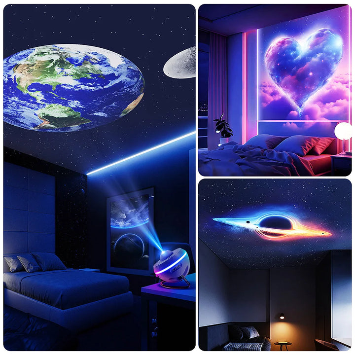 Galaxy Projector, 13 In 1 Meteor HD Planetarium Star Projector, 360° Rotating Extra-Large Area, Timed Starry Night Light For Bed