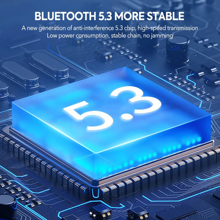 Mpow Q63 Bluetooth 5.3 Earphones Sports Headset Wireless In-Ear 200H Standby Time IPX7 Waterproof HiFi Stereo Gaming Earbuds