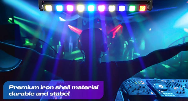 U'King 2Pcs 250W RGBW Wall Washer Light 10X25W LED Rotatable Dot Beam Moving Head Stage Lights For Party KTV Club Bar Wedding DJ