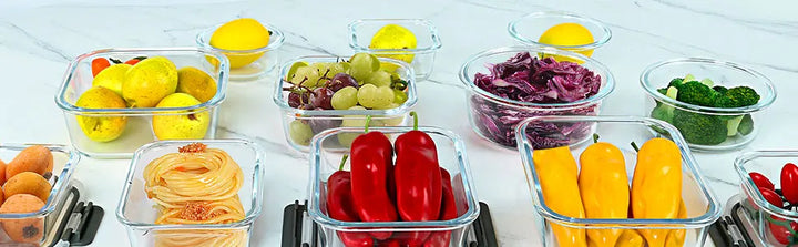 12pcs/set Glass fresh-keeping Crisper, Lunch Box, Sealed Leak-proof Bento Box, Refrigerator Freezer Storage Camping Lunch Box
