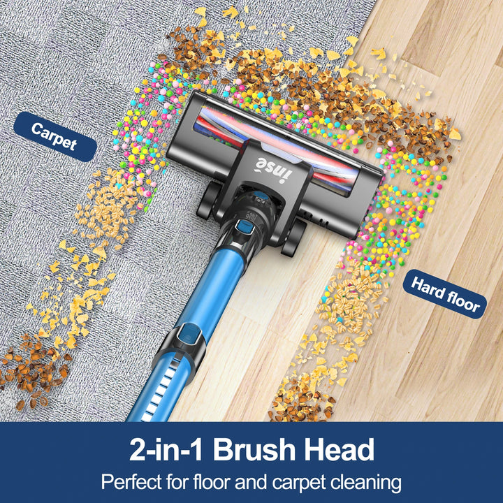 INSE N650 Cordless Vacuum Cleaner 4-Stage Advanced Filtration System Captures 99.99% of fine particles