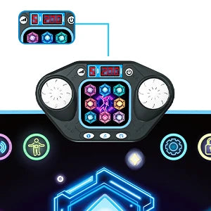 VATOS Dance Mat for Kids 27 Levels 8 LED Keys Bluetooth 5 Game Modes Built-in Music Ages 3+ Years