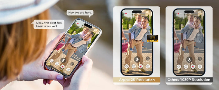 Arpha Smart Lock AL501 All-in-One WiFi Smart Door Lock 6 in 1 Video Camera with Doorbell Fingerprint Keyless 32GB Digital Keypad