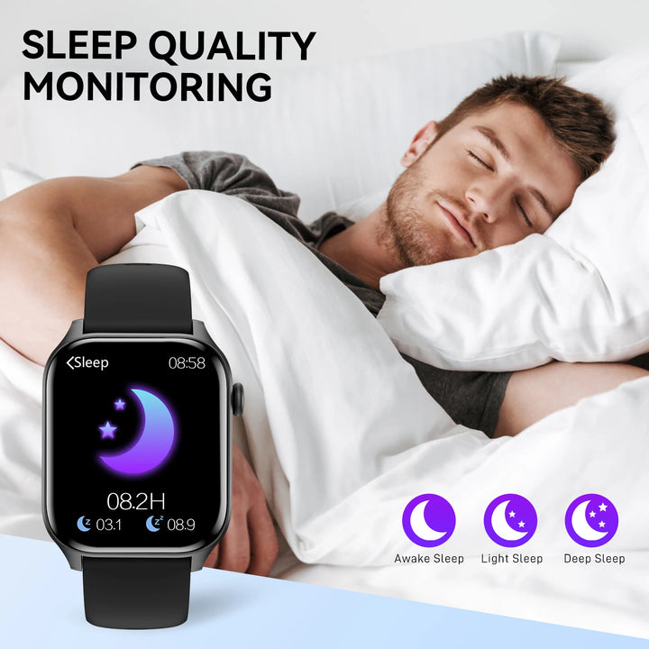 EIGIIS Smart Watch for Women 1.85" HD Call Receive Touch Screen Smartwatch with Multiple Sports Modes