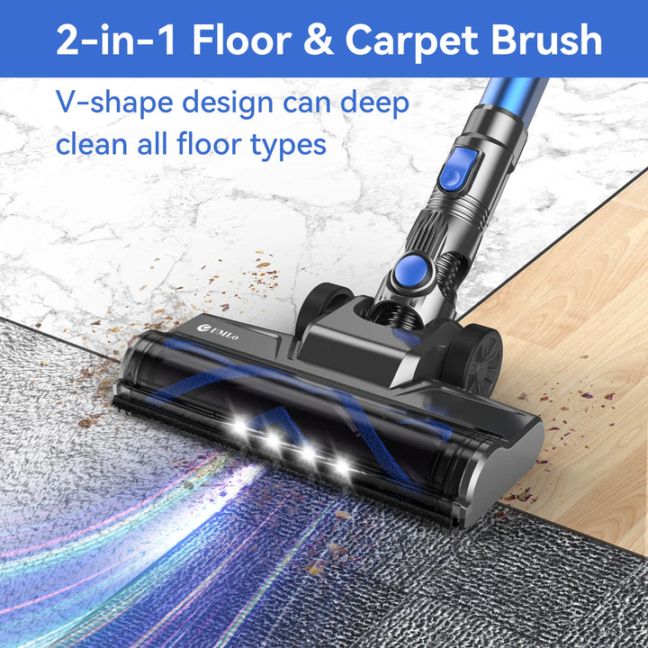 UMLO N3S Cordless Vacuum Cleaner , 6-in-1Lightweight, 40 Min Max Runtime, Rechargeable Vacuum for Low-Pile Carpet Hardwood Floor
